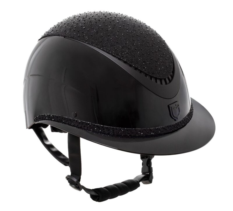 Шолом з регулюванням Wide Visor Rhinestones Homologation від Equestro