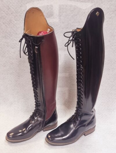 Чоботи виїздкові Botticelli Brushed + Leather Burgundy від DeNiroBootCo