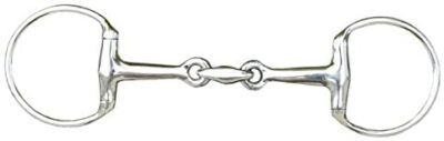 Трензель з овальними кільцями та вісімкою Eggbutt snaffle + Lozenge от HKM, 18 мм